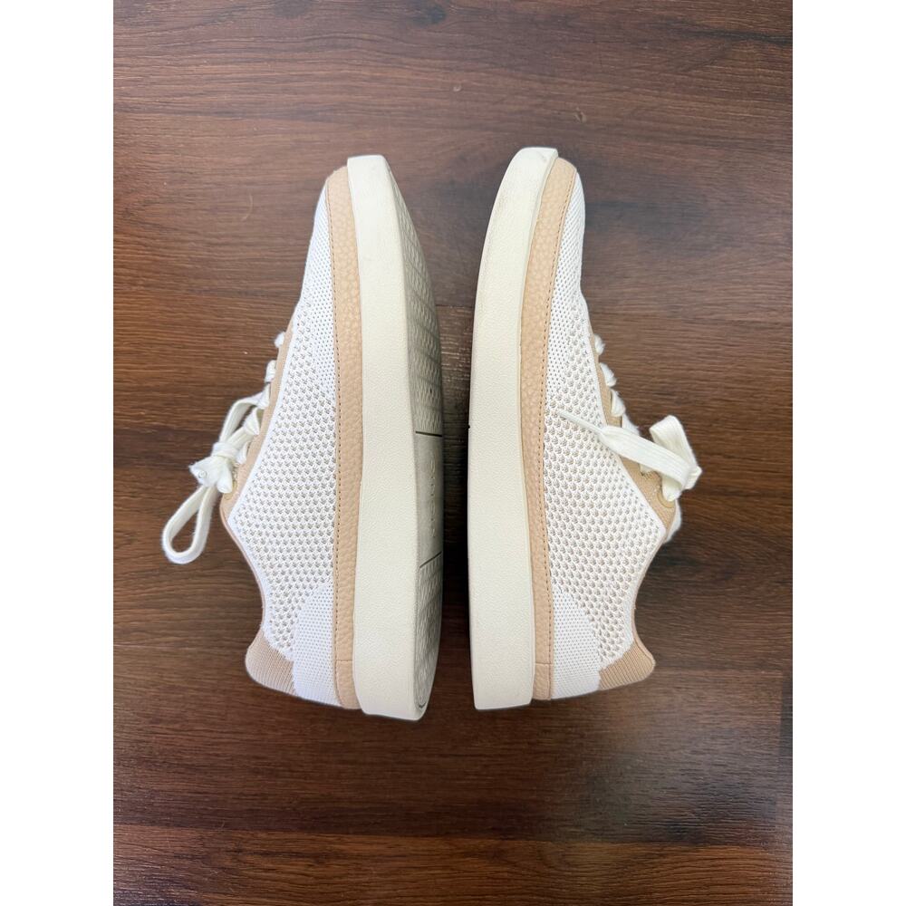Vionic Galia Knit Sneakers White Tan Sz 7 Casual Comfort Mesh Minimalist - Picture 5 of 8